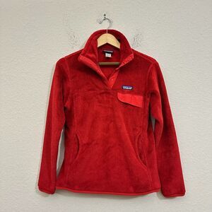 PATAGONIA W's Re-Tool Snap-T Pullover Sweater Outdoor in Cochineal Red Wax